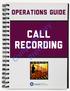 Operations Guide. Complimentary CALL RECORDING. Preview