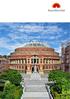 DIRECTOR OF BUILDING & FACILITIES ROYAL ALBERT HALL CANDIDATE BRIEFING DOCUMENT