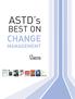 ASTD s CHANGE. best on MANAGEMENT
