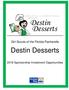Girl Scouts of the Florida Panhandle. Destin Desserts Sponsorship Investment Opportunities