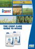 THE CROP CARE GUIDE TO INTAKE