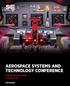 AEROSPACE SYSTEMS AND TECHNOLOGY CONFERENCE. 6-8 November 2018 London, UK ASTC18.ORG