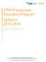 CPA Prerequisite Education Program Syllabus