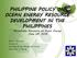 PHILIPPINE POLICY ON OCEAN ENERGY RESOURCE DEVELOPMENT IN THE PHILIPPINES