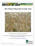 2011 Winter Wheat Harvest Date Trial
