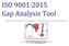 ISO 9001:2015 Gap Analysis Tool