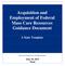 Acquisition and Employment of Federal Mass Care Resources Guidance Document
