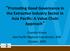 Promo%ng Good Governance in the Extrac%ve Industry Sector in Asia Pacific: A Value Chain Approach