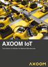 AXOOM IoT. The Industry 4.0 Solution for Machine Manufacturers