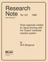 Research Note No ISSN