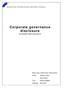 Corporate governance disclosure by Swedish listed corporations