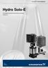 GRUNDFOS DATA BOOKLET. Hydro Solo-E. Complete pressure boosting systems 50/60 Hz