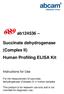 ab Succinate dehydrogenase (Complex II) Human Profiling ELISA Kit