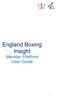 England Boxing Insight Member Platform User Guide