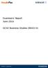 Examiners Report June GCSE Business Studies 5BS03 01