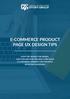 E-COMMERCE PRODUCT PAGE UX DESIGN TIPS