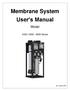Membrane System User s Manual