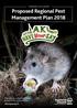 SUMMARY DOCUMENT Proposed Regional Pest Management Plan y our. Have your say on Auckland s future by 8pm on the 28 March akhaveyoursay.