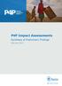 P4P. P4P Impact Assessments. Synthesis of Preliminary Findings. Global Learning Series