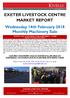 MARKET REPORT. Wednesday 14th February 2018 Monthly Machinery Sale