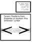 Tension Parallel-to-Grain Properties of Southern Pine Dimension Lumber