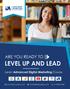 LEVEL UP AND LEAD ARE YOU READY TO I. Learn Advanced Digital Marketing Course. i DIGITAL