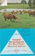 Be rm ud~pa~~c~ag. Nursing Calves. For Beef C~ws BULLETIN 408 NOVEMBER 1970