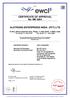 CERTIFICATE OF APPROVAL No. ME 5064 ALSTRONG ENTERPRISES INDIA (PVT) LTD