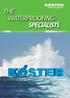 WaterproofingSystems THE WATERPROOFING- SPECIALISTS