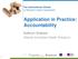 Application in Practice: Accountability. Kathryn Graham Alberta Innovates Health Solutions