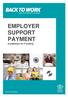 EMPLOYER SUPPORT PAYMENT Guidelines for Funding