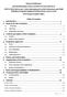Table of Contents 1. Introduction Reasons for the Evaluation Context and subject of the Evaluation Evaluation Approach...