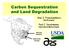 Carbon Sequestration and Land Degradation