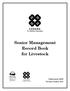 Senior Management Record Book for Livestock