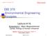 CEE 370 Environmental Engineering Principles