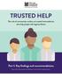 TRUSTED HELP. Part 1: Key fndings and recommendations. The role of community workers as trusted intermediaries who help people with legal problems