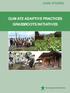 CASE STUDIES CLIMATE ADAPTIVE PRACTICES GRASSROOTS INITIATIVES