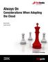 Always On. Considerations When Adopting the Cloud. Redguide. Front cover. Bertrand Portier Edward Calusinski