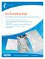 Gas Sampling Bags. Cost-Effective Alternatives for Air Sampling. Restek Air