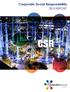 Corporate Social Responsibility 2015 REPORT CSR
