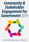 Community & Stakeholder Engagement for Government 2018