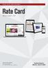 Rate Card. Effective August 1, 2015 DIGITAL: FAZ.NET, TABLET AND MOBILE