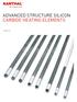 ADVANCED STRUCTURE SILICON CARBIDE HEATING ELEMENTS GLOBAR AS