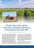 Western Free State cultivar trial under dryland conditions at Kroonstad in 2014 and 2015