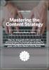 Mastering the Content Strategy