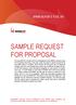 SAMPLE REQUEST FOR PROPOSAL