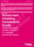 PRODUCT SUSPENDED. Rainscreen Cladding Compliance Guide When specifying Celotex RS5000 in buildings above 18 metres