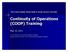 Continuity of Operations (COOP) Training