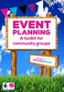 WELCOME. Things to consider when planning your event Guidance on processes and procedures Guidelines in relation to current legislation