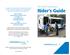 Dial-A-Ride Transportation Rider s Guide (425) Long Distance: (800) TTY Relay: